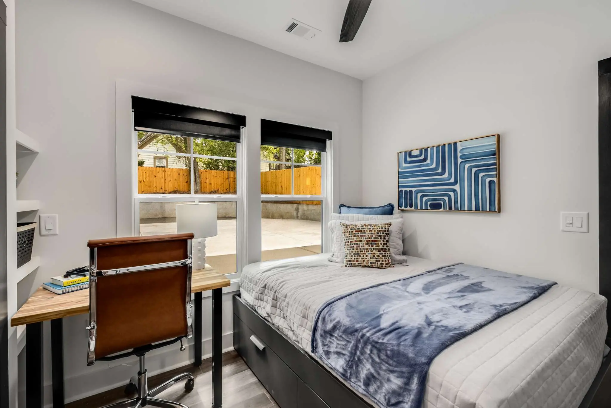 Bedroom Suite with Private Bathroom, Study, and Walk-In Closet