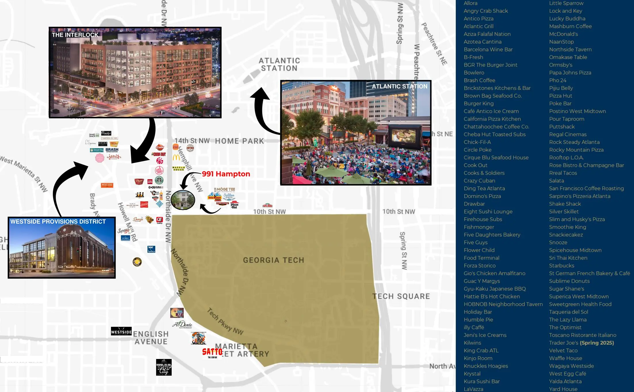 DINING and entertainment options in your neighborhood!